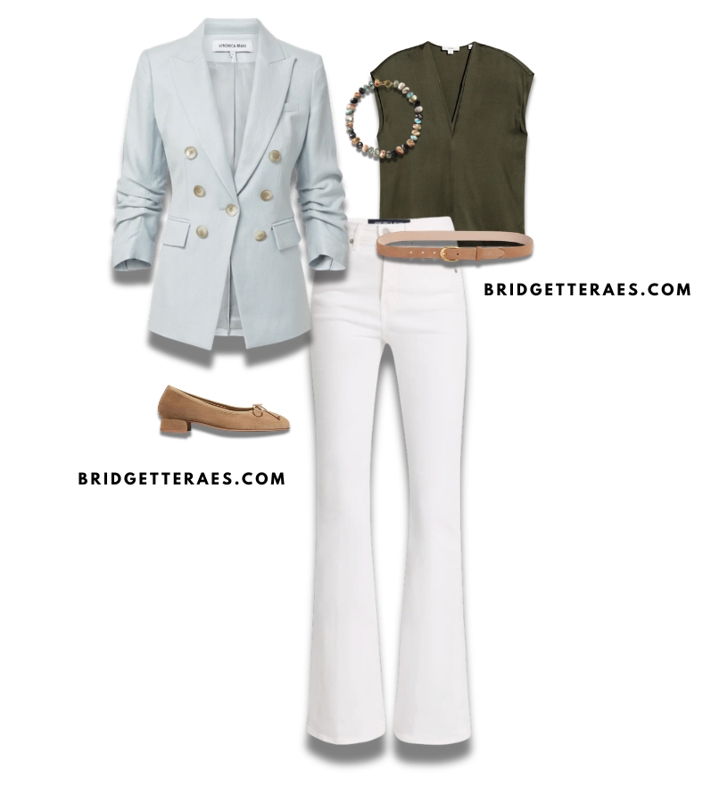 white jeans for work